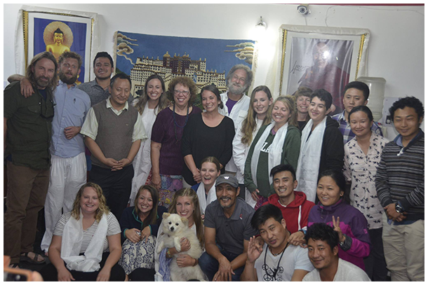 Photo 2017 Tulane School of Social Work Students group with Lha staffs