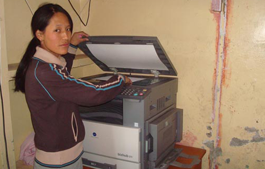 lha receives new photocopy machine a